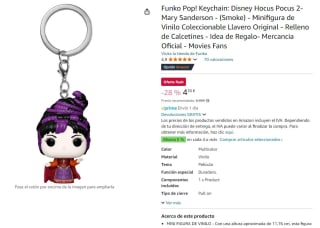 Llavero Funko Pop Keychain: Disney Hocus Pocus 2- Mary Sanderson - (Smoke) por 4,30€
