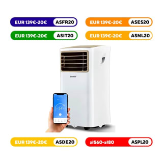 Comfee-Aire acondicionado móvil Easy Cool 2,0, 7000 BTU, 2,0 kW, refrigeración, ventilación y deshumidificación por 137,11€
