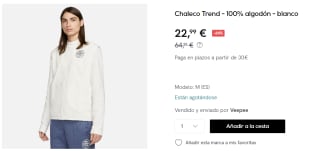 Chaleco de Hombre Nike Trend por 22.99€