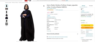 figura Harry Potter Muñeco Profesor Snape por 9,98€