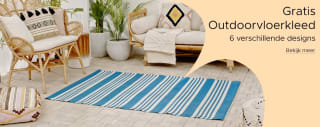 Gratis buiten vloerkleed bij besteding vanaf €150 bij Beliani