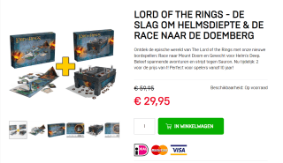 The Lord of the Rings, Race naar Mount Doom en Gevecht voor Helm’s Deep voor €29,95 bij Dagknaller