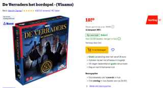 De Verraders bordspel voor €18,69 bij Bol