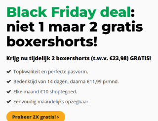 2 gratis boxershorts voor Black Friday bij On That Ass