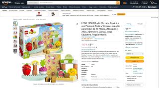 LEGO 10983 Duplo Mercado Orgánico por 13,32€