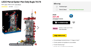 LEGO Marvel Spider-Man Daily Bugle 76178 voor €227,49 bij Intertoys