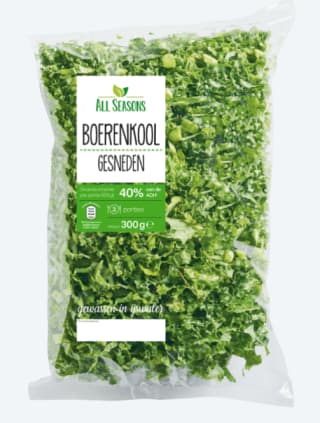 Boerenkool 300 gram voor €0,69 bij de Aldi