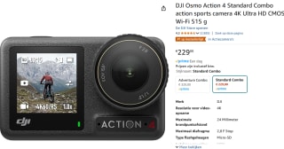 DJI Osmo Action 4 - Standard Combo - Action cam voor €229 bij Amazon