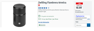 Fiambrera térmica Zwilling por 10.99€