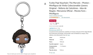 Funko Llavero Pop, The Marvels Photon po 3,50€