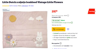 Nijntje By Little Dutch Boxkleed Vintage Little Flowers voor €25,99 bij Bol
