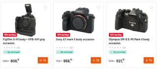 10 procent korting op alle tweedehands producten bij Kamera Express