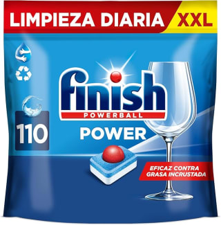110 pastillas Finish Powerball Power All in 1 + 13,09€ reembolso por 24,45€