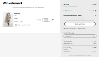 25% korting + gratis verzending op alles bij Dress for less