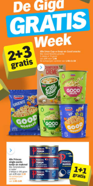 Albert Heijn Hamsterweken veel producten 2+3 gratis