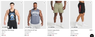 25% extra korting op de sale tot 70% bij Gymshark