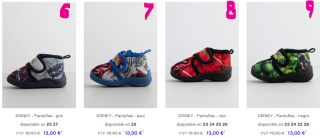 DISNEY - Zapatillas hasta 20€