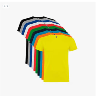 Pack 10 Camisetas manga corta 100% algodón para hombre por 14.12€