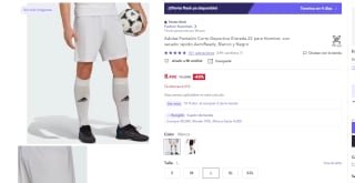 Adidas Pantalón Corto Deportivo Entrada 22 por 8,49€