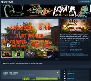 Grounded (PC game) voor €19,99 bij Steam