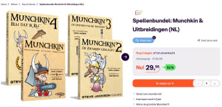 Spellenbundel: Munchkin & Uitbreidingen (NL) voor €29,95 bij iBOOD