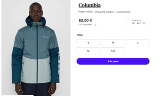 Chaqueta para Hombre Columbia POINT PARK por 80€