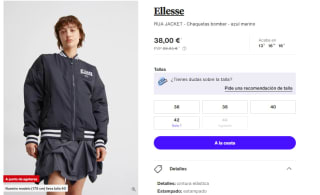 Chaqueta Bomber de Mujer Ellesse RUA JACKET por 38€