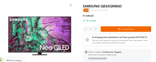 Samsung Neo QLED 65QN86D (2024) voor €1.049 bij Artelectronics