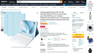 Teclado Español para iPad 10.2 por 15,78€