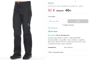 Pantalón de hombre Escudier 22V +8000 por 52€