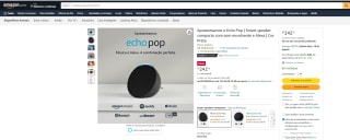 Smart Speaker da Amazon, modelo Echo Pop - R$ 242,10