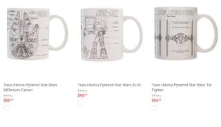 Tazaz de Star Wars desde $95 en Liverpool
