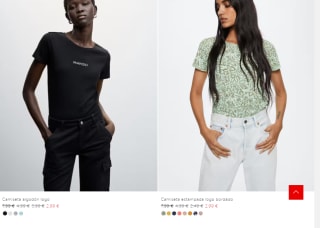 Recopilación de camisetas y Top de mujer desde 1,99€