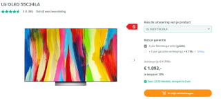 LG OLED 55C24LA voor €1.093 bij Artandcraft