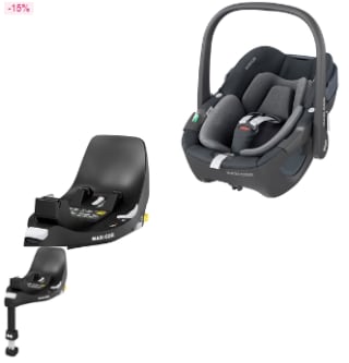Pack siège auto Maxi Cosi Pebble 360 - Base FamilyFix 360 à 417,99€