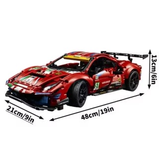 Ferrari 488 GTE Bloques construcción 1684 piezas por solo 25,89€