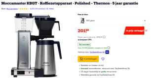 Moccamaster filter koffiezetapparaat KBGT 741 voor €201,99 bij Bol