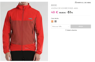 Anorak para Hombre +8000 Eneje por 49€
