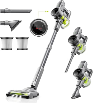 Kalado Steelstofzuiger Draadloos, 26Kpa Steelstofzuiger met 250W Borstelloze Motor