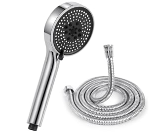 Netinpeater Alcachofa de la ducha con manguera 2M Alcachofa ducha grande 120 mm de diámetro alta presión 5 modos por 8,99€