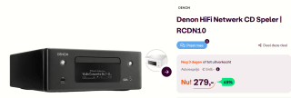 Denon CD Receiver RCDN-10 voor €279 bij Ibood
