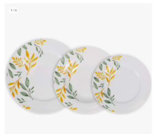 La Mediterránea - Vajilla Redonda 12 piezas colección Bolonia por 20.14€ (Cuenta Nueva 12.17€)