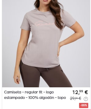 GUESS - Camisetas mujer por 12,99€