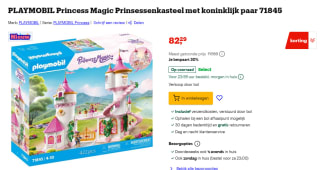 PLAYMOBIL Princess Magic Prinsessenkasteel met koninklijk paar 71845 voor €82,29 bij Bol
