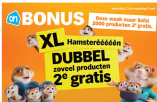 Albert Heijn Hamsterweken veel producten de 2de gratis