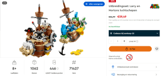 LEGO Super Mario Uitbreidingsset: Larry en Mortons luchtschepen voor €59,49 in de Lego store