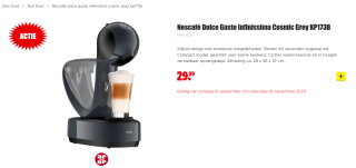 Krups Nescafé Dolce Gusto® Infinissima KP173B - Koffiecupmachine voor €29,99 bij Dirk