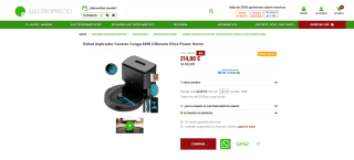 Robot Aspirador Cecotec Conga 8490 Ultimate Ultra Power Home por 214€