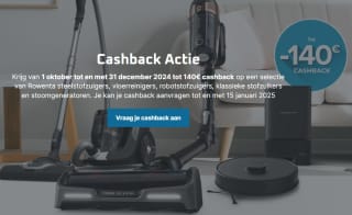 Tot 140 euro cashback op stofzuigers bij Rowenta