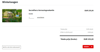 SecretParcs Verrassingsvakantie van Europarcs voor €159 via Mediamarkt